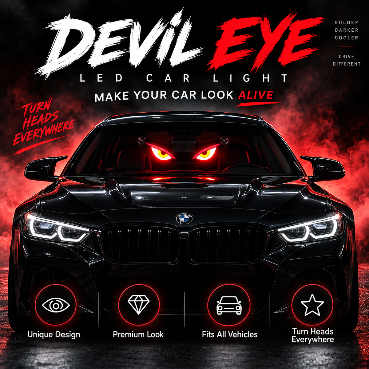 LED Devil Eye Warning Light By HouseMint™