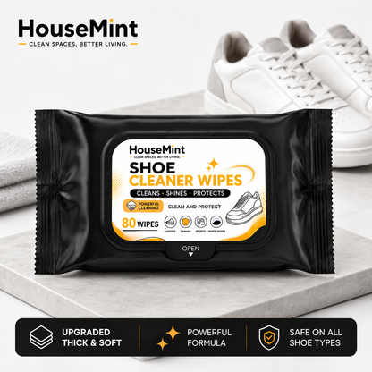 Shoe Cleaning Wipes ( 80 Wipes in 1 Pack ) Quickly clean dirt & everyday stains on the go. By HouseMint™