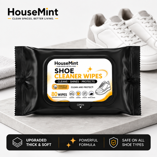 Shoe Cleaning Wipes ( 80 Wipes in 1 Pack ) Quickly clean dirt & everyday stains on the go. By HouseMint™